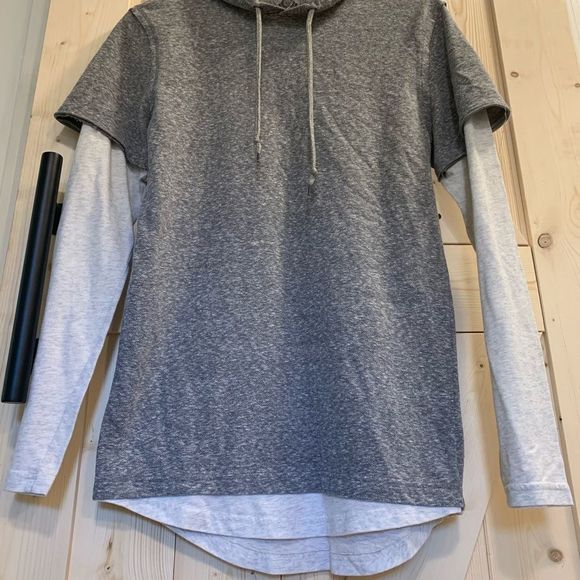 AMERICAN RAG || Two Tone Grey Long Sleeve - Picture 4 of 7